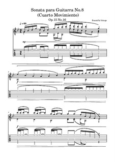 Sonata para Guitarra No.8, Op.15 No.16: Cuarto Movimiento by Beautiful things Martínez