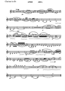Suite for clarinet & piano (5 moviments): 3 mov. Aria – Clarinet Part by Vladimir Polionny
