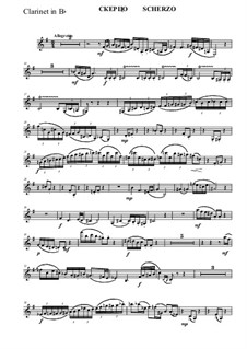Suite for clarinet & piano (5 moviments): 4 mov. Scerzo – Clarinet Part by Vladimir Polionny