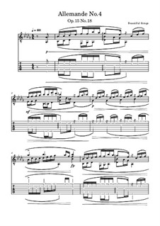 Allemande No.4, Op.15 No.18: Allemande No.4 by Beautiful things Martínez