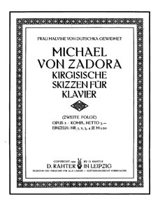 4 Kirgisische Skizzen, No.1 Ein Tanz, Op.2: 4 Kirgisische Skizzen, No.1 Ein Tanz by Michael Zadora