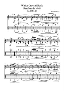Sarabande No.5, Op.16 No.20: Sarabande No.5 by Beautiful things Martínez