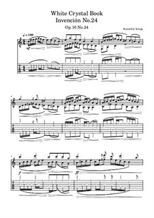 Invención No.24, Op.16 No.24: Invención No.24 by Beautiful things Martínez