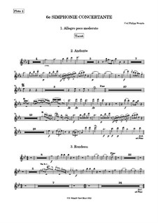 Konzertante Symphonie Nr.6 in B-dur: Stimmensatz by Carl Stamitz
