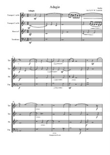 Tokkata in c-Moll: Adagio, for wind quartet by Georg Muffat