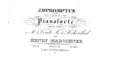 Zwölf Impromptus, Op.22: Zwölf Impromptus by Heinrich Marschner