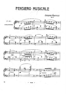 Pensiero musicale, Op.10: Pensiero musicale by Giuseppe Martucci