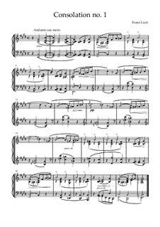 Consolations, S.172: No.1 in E Major by Franz Liszt