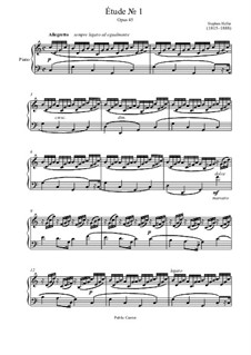 Fünfundzwanzig Etüden, Op.45: Etüde Nr.1 by Stephen Heller
