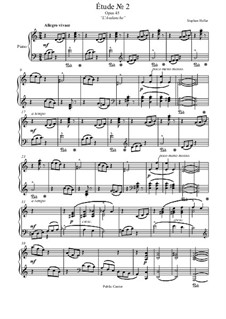 Fünfundzwanzig Etüden, Op.45: Etüde Nr.2 by Stephen Heller