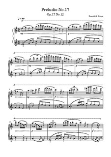 Preludio No.17, Op.17 No.12: Preludio No.17 by Beautiful things Martínez