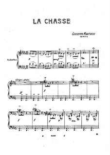 Sechs Stücke für Klavier, Op.38: No.4 La chasse by Giuseppe Martucci