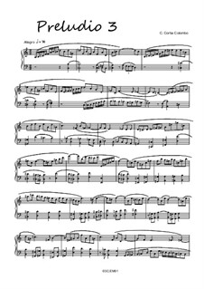 Preludio 3, 3C.EM 91: Preludio 3 by Carlo Corba Colombo