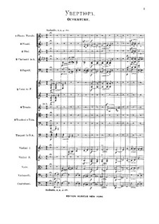 Vollständiger Oper: Ouvertüre by Alexander Porfiryevich Borodin