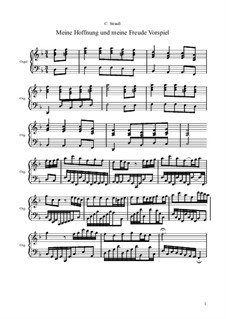 Vorspiel zu 'Meine Hoffnung und meine Freude' EG 697: Vorspiel zu 'Meine Hoffnung und meine Freude' EG 697 by Christian Strauß
