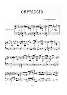 Sechs Stücke für Klavier, Op.44: Nr.1 Cappriccio by Giuseppe Martucci