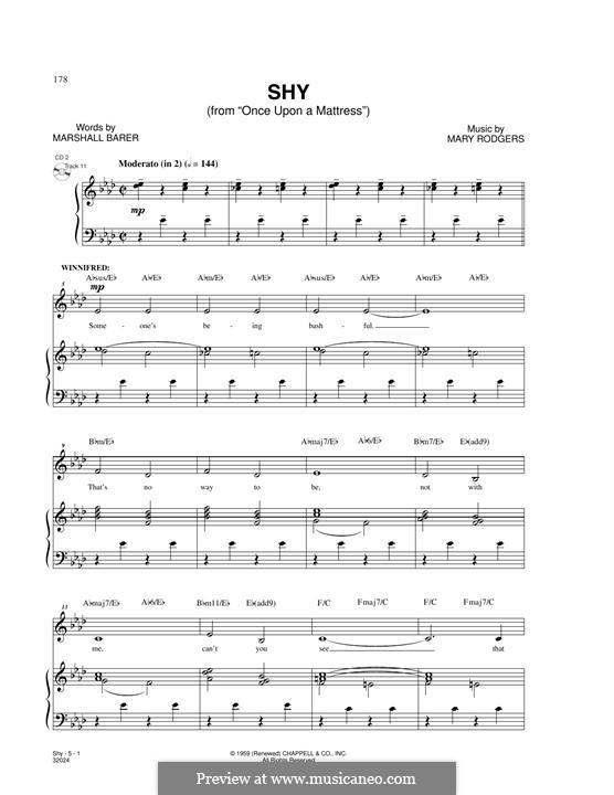 Shy (from Once Upon a Mattress): Shy (from Once Upon a Mattress) by Richard Rodgers