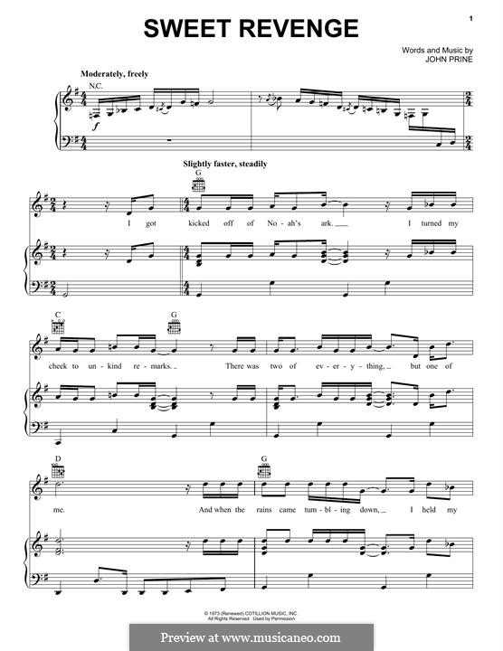 Sweet Revenge: Für Stimme und Klavier (oder Gitarre) by John Prine