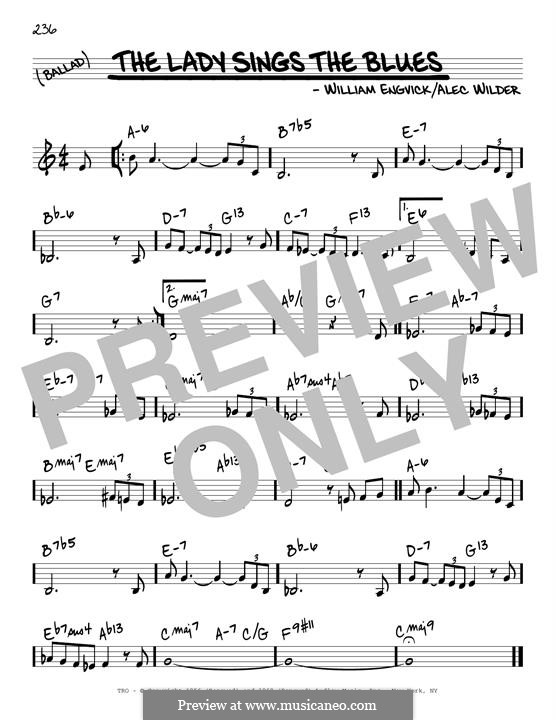 The Lady Sings the Blues (Billie Holiday): Melodische Linie by Herbie Nichols