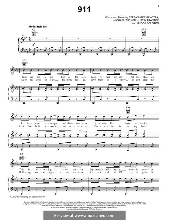 911 (Lady Gaga): 911 (Lady Gaga) by Stefani Germanotta, Michael Tucker