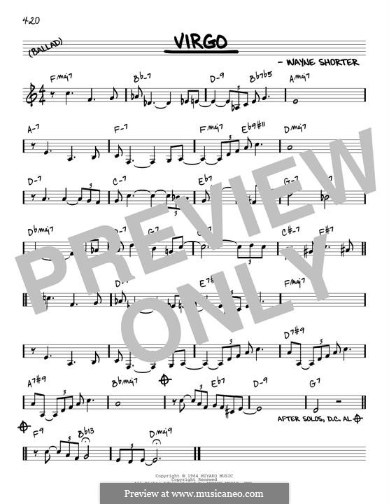 Virgo: Melody line (reharmonized version) by Wayne Shorter