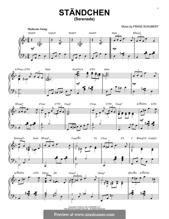 Nr.4 Ständchen: Jazz version by Franz Schubert