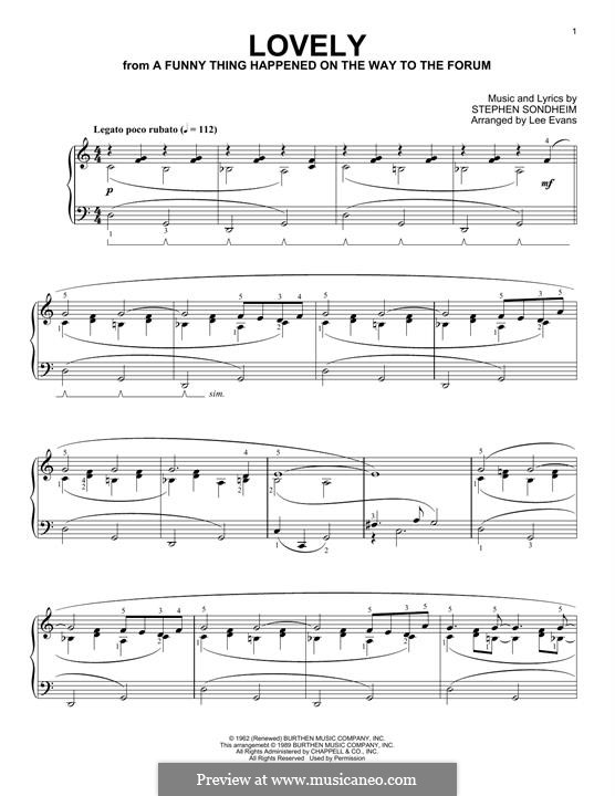 Lovely: Für Klavier by Stephen Sondheim