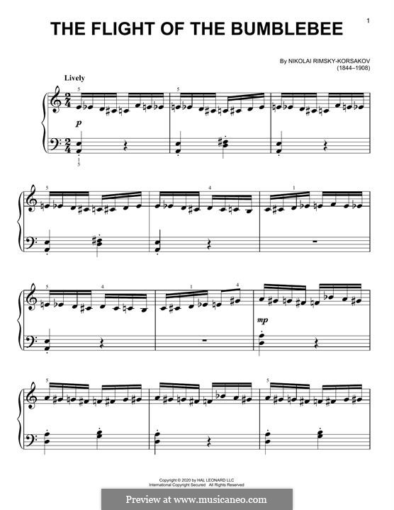 Hummelflug: Für Klavier by Nikolai Rimsky-Korsakov