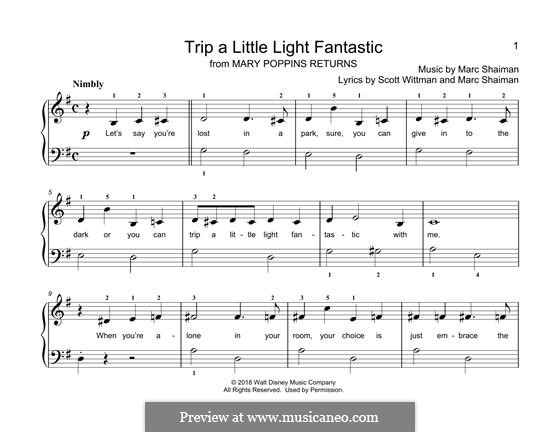 Trip A Little Light Fantastic: Für Klavier by Marc Shaiman