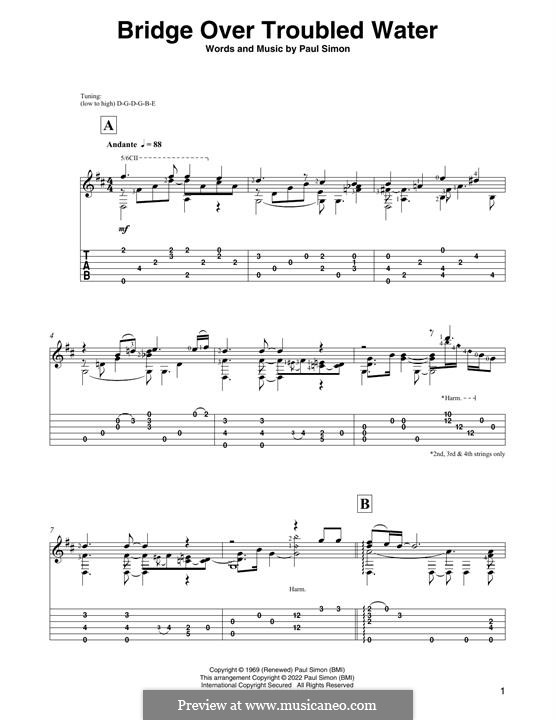 Instrumental version: Für Gitarre mit Tabulatur by Paul Simon