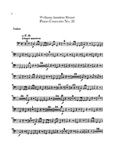 Konzert für Klavier und Orchester Nr.21 in C-Dur, K.467: Paukenstimme by Wolfgang Amadeus Mozart