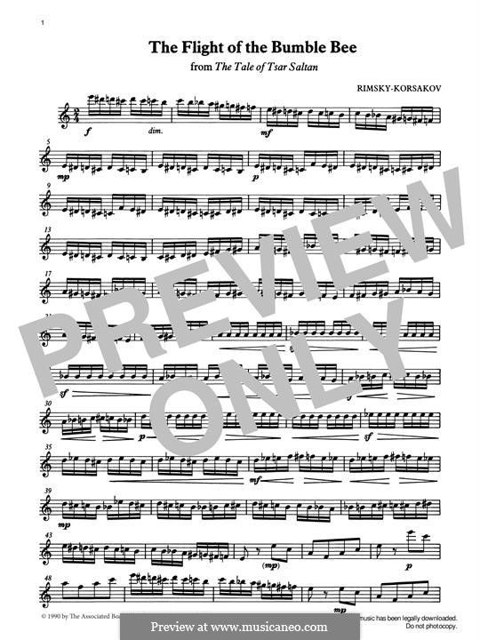 Hummelflug (Das Märchen vom Zaren Saltan. Oper) von N. RimskyKorsakov