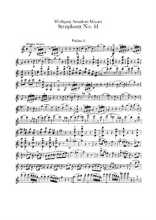 Sinfonie Nr.41 in C-Dur 'Jupiter', K.551: Violinstimme I by Wolfgang Amadeus Mozart