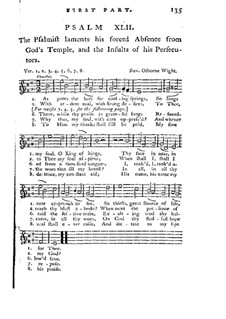 Improved Psalmody in Three Parts, No.42-75 : High voice part by Georg Friedrich Händel, John Stafford Smith, Philip Hayes, Samuel Webbe, John Wall Callcott, William de Chair Tattersall