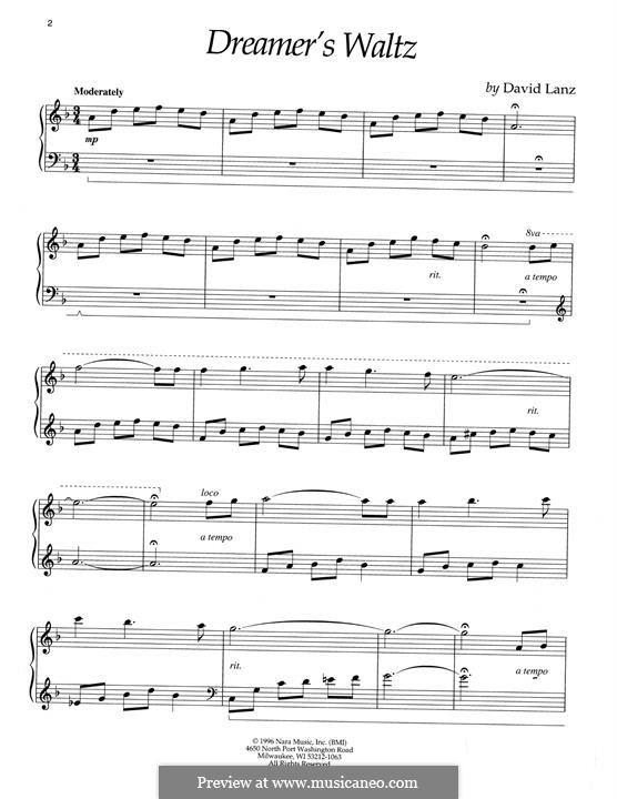 Dreamer's Waltz: Für Klavier by David Lanz