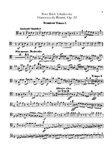 Francesca da Rimini, TH 46 Op.32: Posaunen- und Tubastimmen by Pjotr Tschaikowski