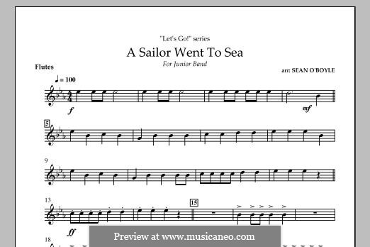 A Sailor Went To Sea: Flötenstimme by Sean O'Boyle