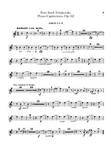 Pezzo Capriccioso für Cello und Orchestre, TH 62 Op.62: Hörnerstimmen by Pjotr Tschaikowski