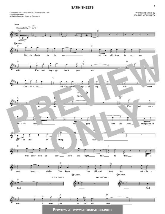 Satin Sheets: Für Keyboard by John E. Volinkaty