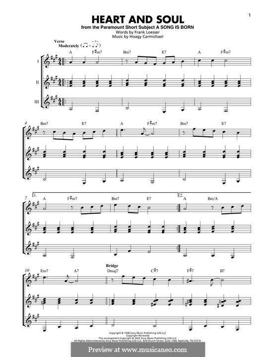 Heart and Soul: Für Gitarre by Hoagy Carmichael