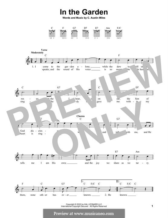In the Garden: Für Gitarre by Charles Austin Miles