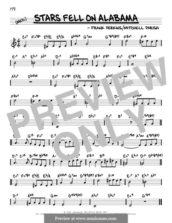 Stars Fell on Alabama (Benny Goodman): Melodische Linie by Frank Perkins