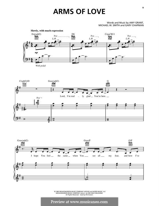 Arms of Love: Für Stimme und Klavier (oder Gitarre) by Amy Grant, Gary Chapman, Michael W. Smith