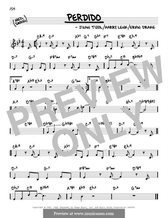 Perdido (Duke Ellington): Melodische Linie by Juan Tizol