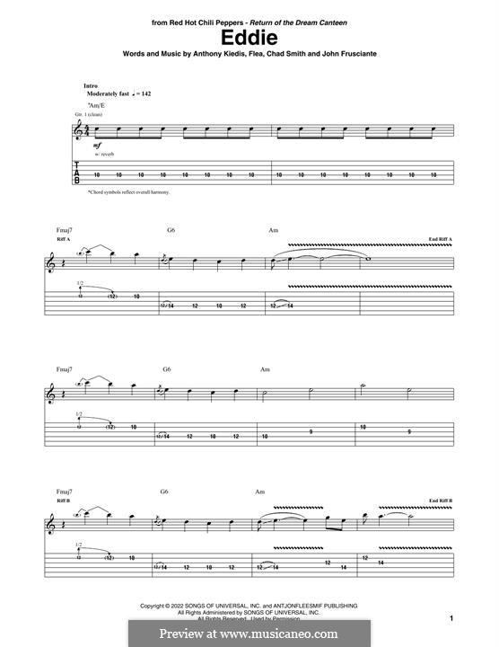 Eddie (Red Hot Chili Peppers): Eddie (Red Hot Chili Peppers) by Flea, Anthony Kiedis, Chad Smith, John Frusciante