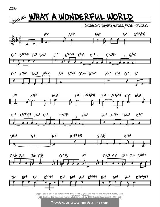 Vocal version: Melodische Linie by Bob Thiele, George David Weiss