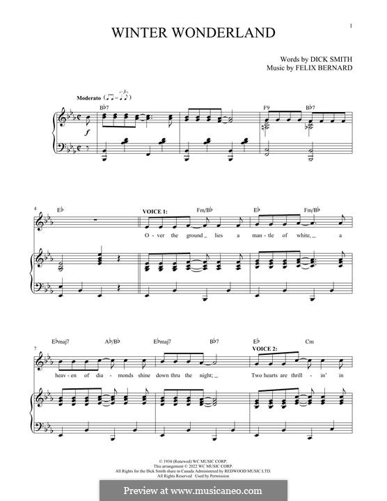 Vocal version: Für Stimme und Klavier by Felix Bernard