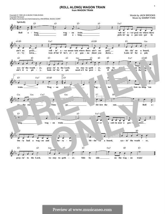 (Roll Along) Wagon Train: (Roll Along) Wagon Train by Sammy Fain