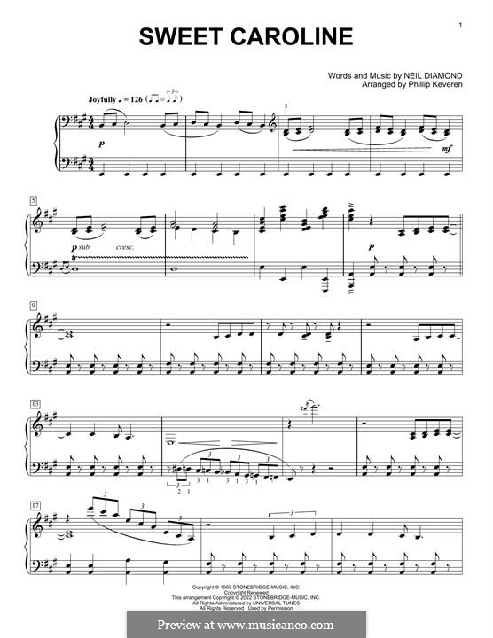 Piano version: Für einen Interpreten by Neil Diamond