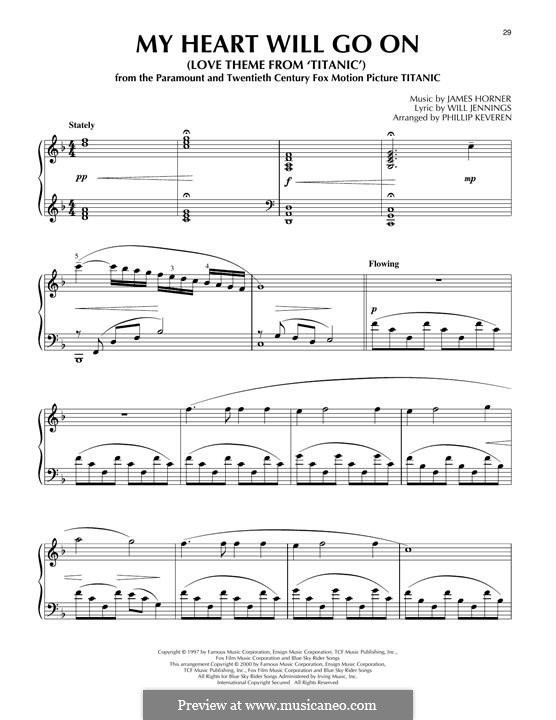 Piano version: Für einen Interpreten by James Horner